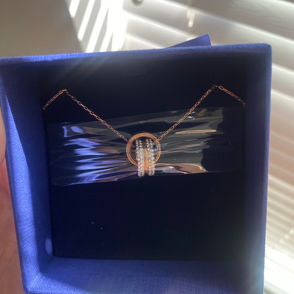 Swarovski Rose Gold and Silver Necklace